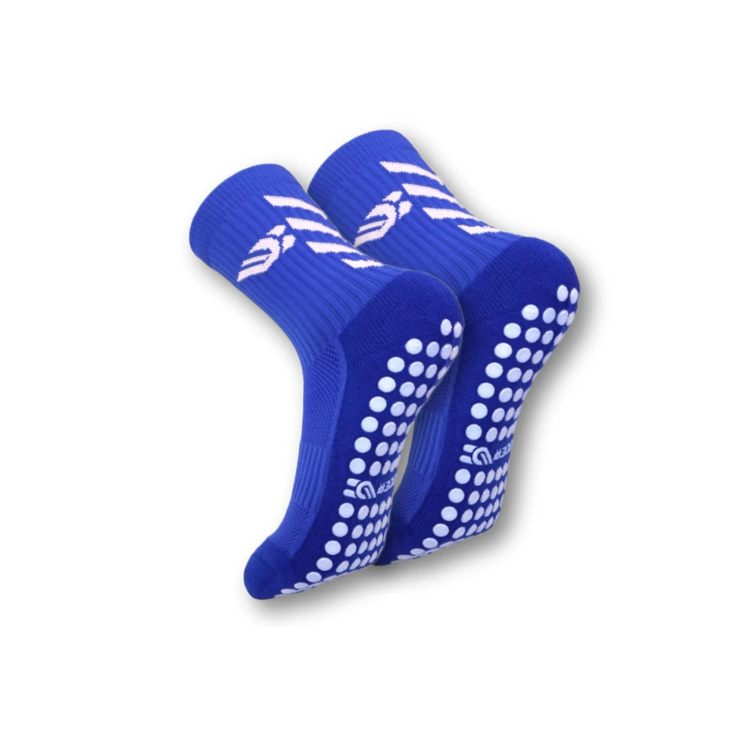 Champion Steps™ Blue & White Grip Socks