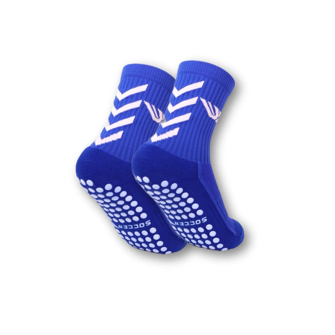 Champion Steps™ Blue & White Grip Socks