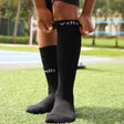 Black Pro Knee-High Grip Socks for Kids