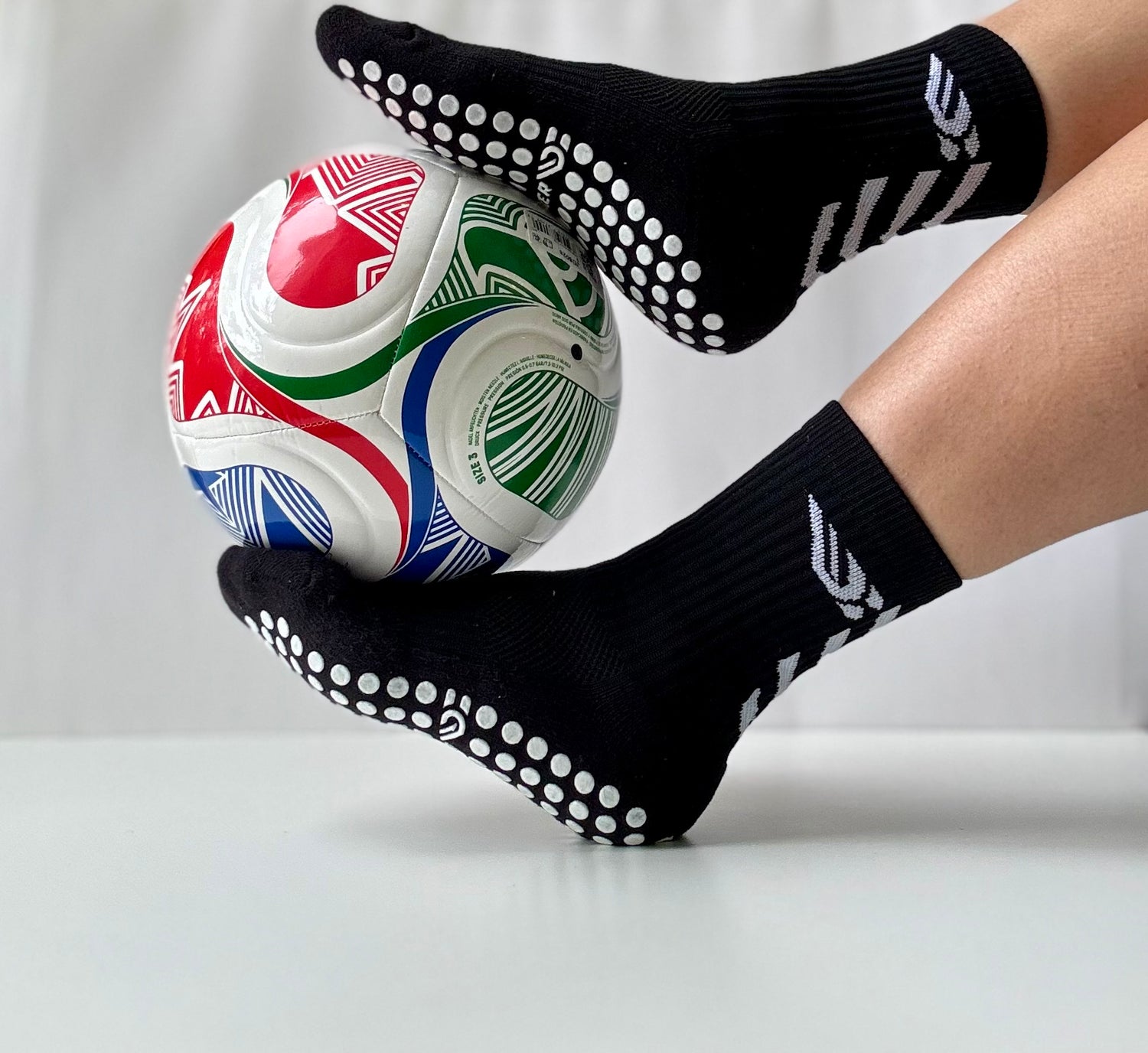 Champion Steps™ Black Grip Socks