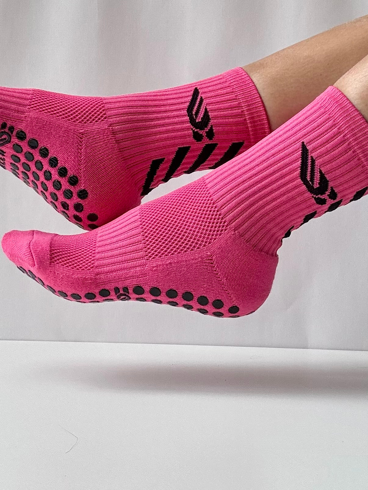 Champion Steps™ Pink Grip Socks