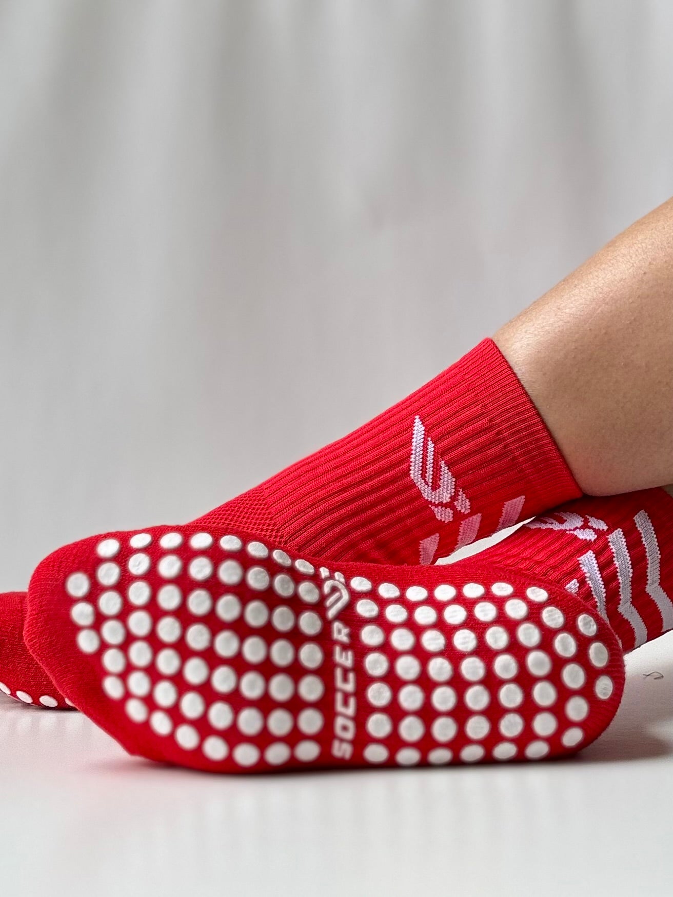 Champion Steps™ Red Grip Socks