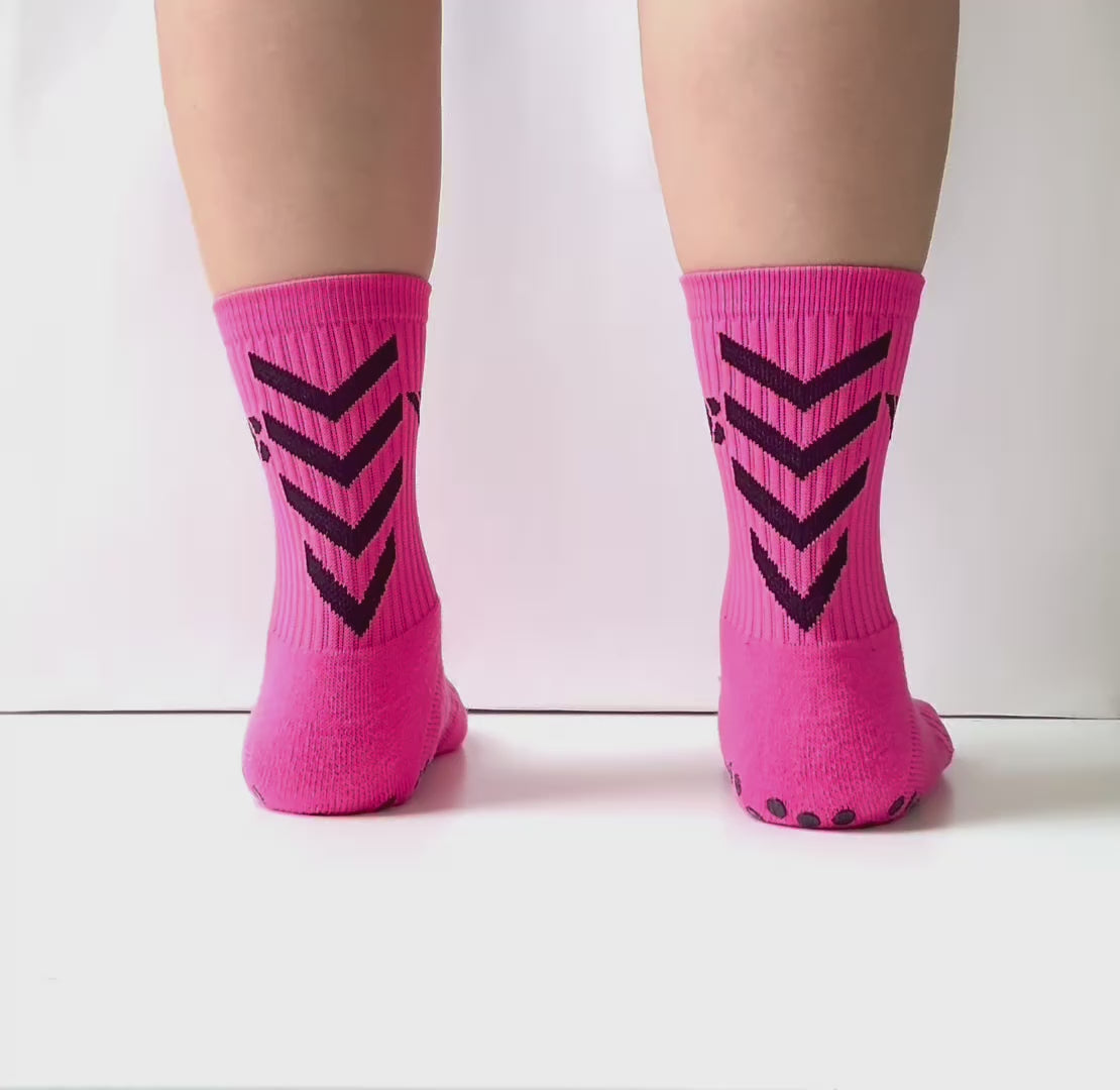 Champion Steps™ Pink Grip Socks
