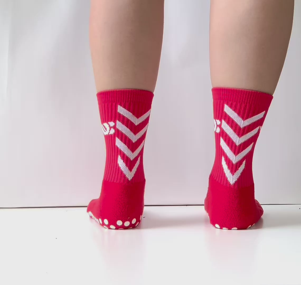 Champion Steps™ Red Grip Socks