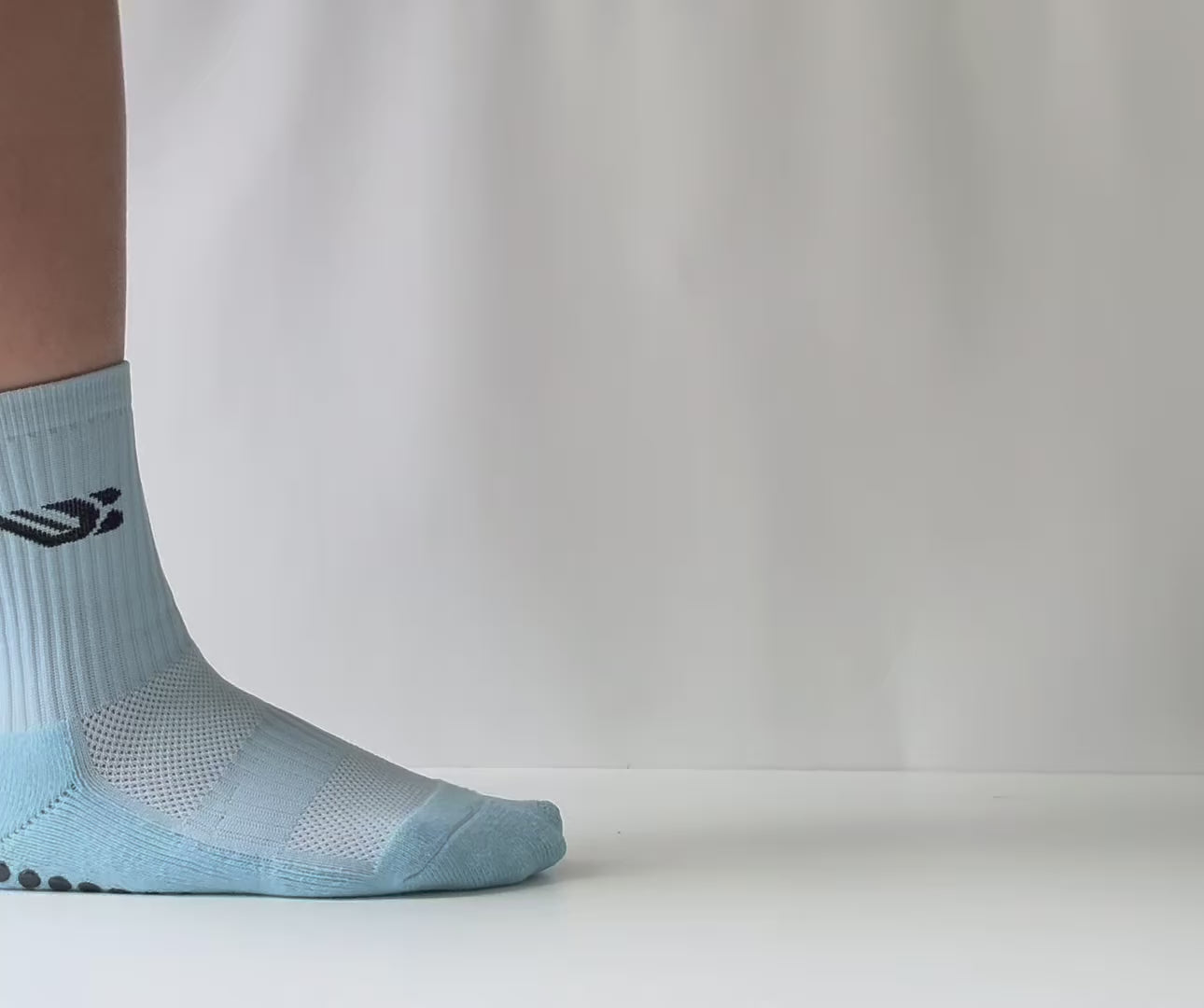 Champion Steps™ Light Blue Grip Socks